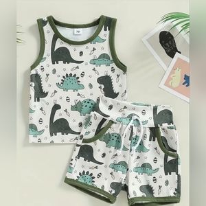 2 pcs infant dinosaur set 1-2 years